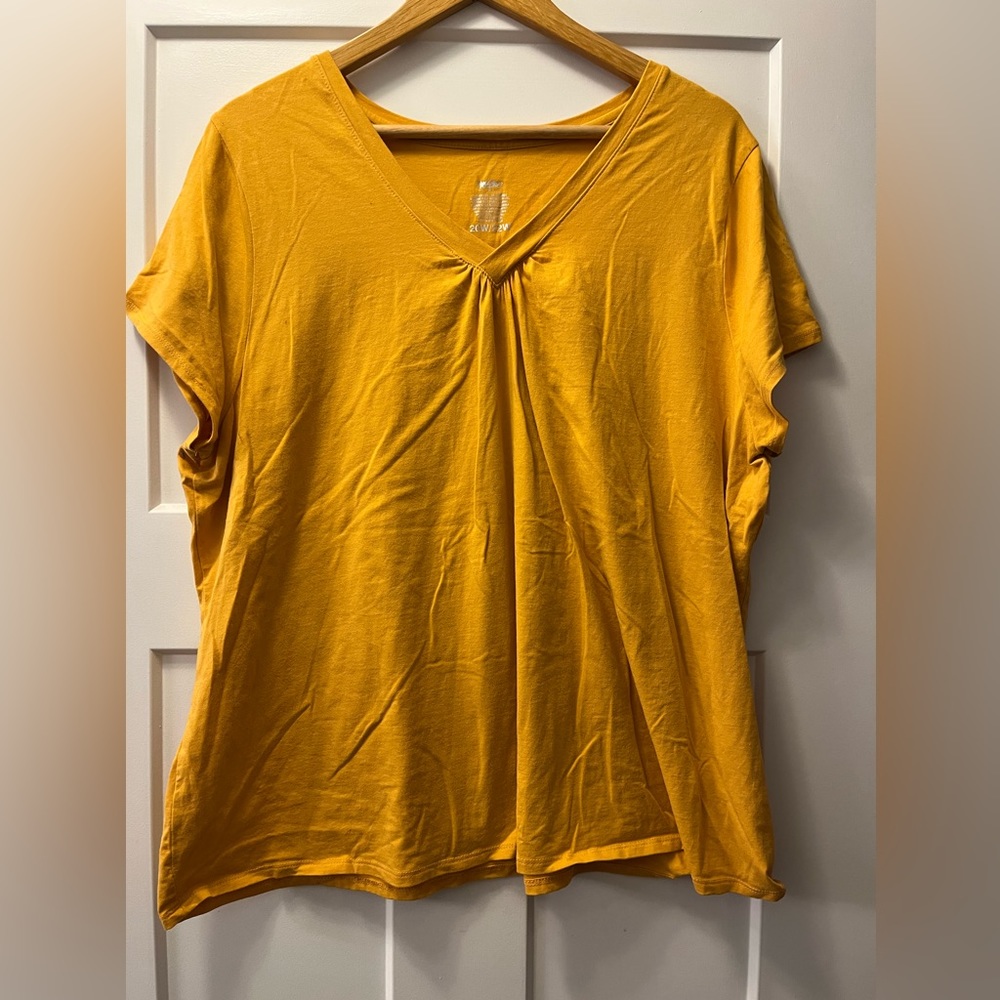 V neck pin tuck tshirt.  NWOTs